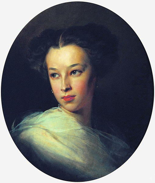 Natalia Alexandrovna Pushkina daughter of Pushkin 1849 by Ivan Makarov  Pushkin Museum St Petersburg